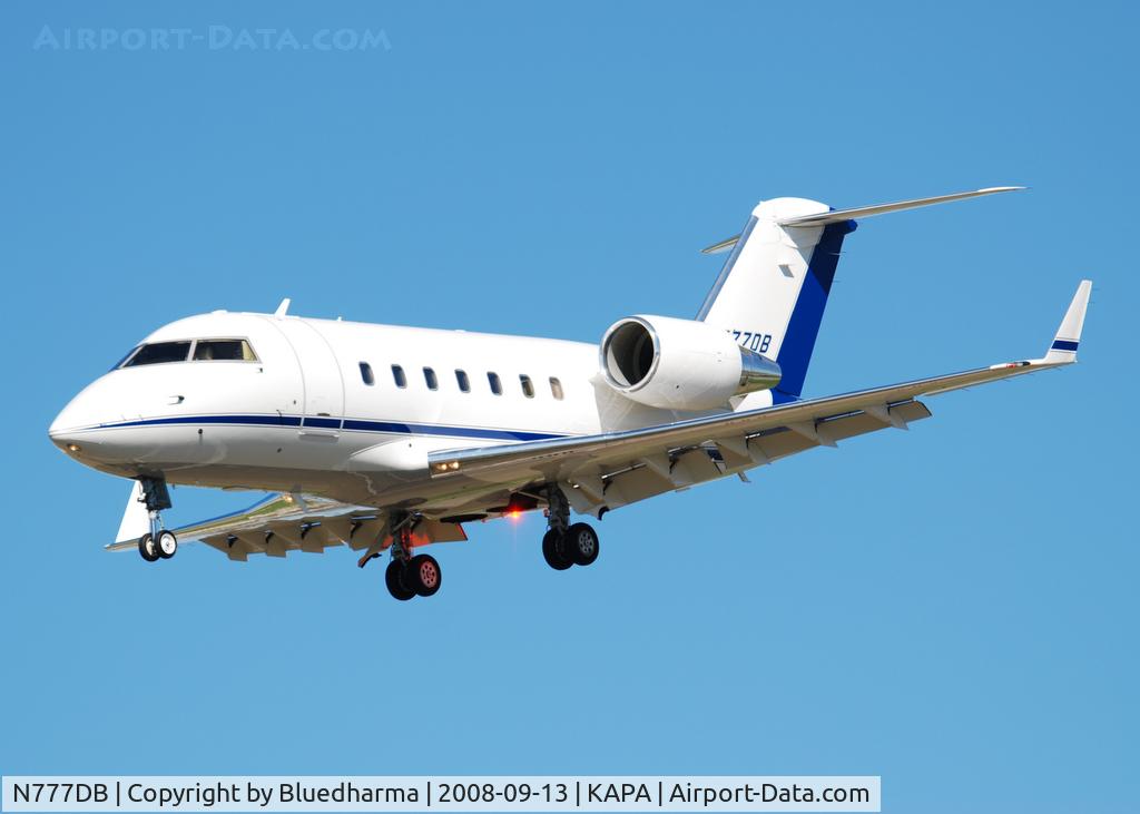 N777DB, 2001 Bombardier Challenger 604 (CL-600-2B16) C/N 5502, On approach to 17L.