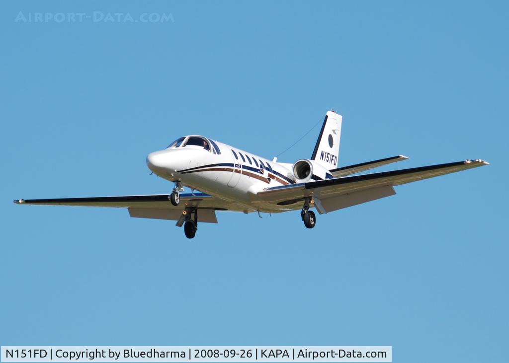 N151FD, 2004 Cessna 550 Citation Bravo C/N 550-1087, On final approach to 17L.