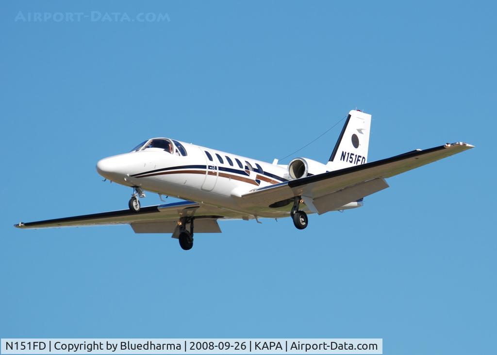 N151FD, 2004 Cessna 550 Citation Bravo C/N 550-1087, On final approach to 17L.
