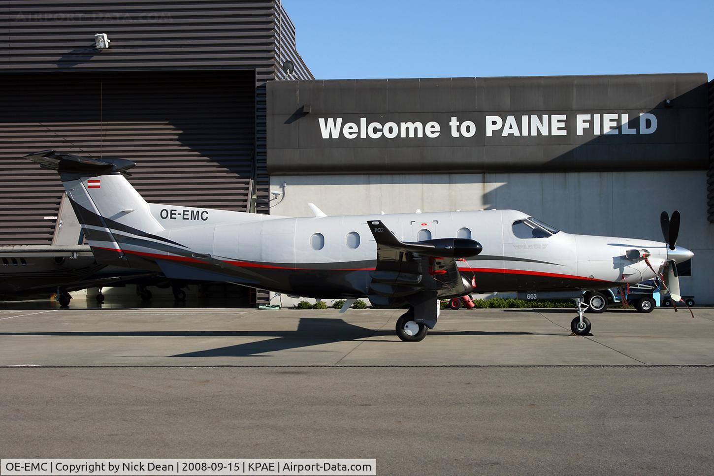 OE-EMC, 2005 Pilatus PC-12/45 C/N 663, Unusual visitor to PAE