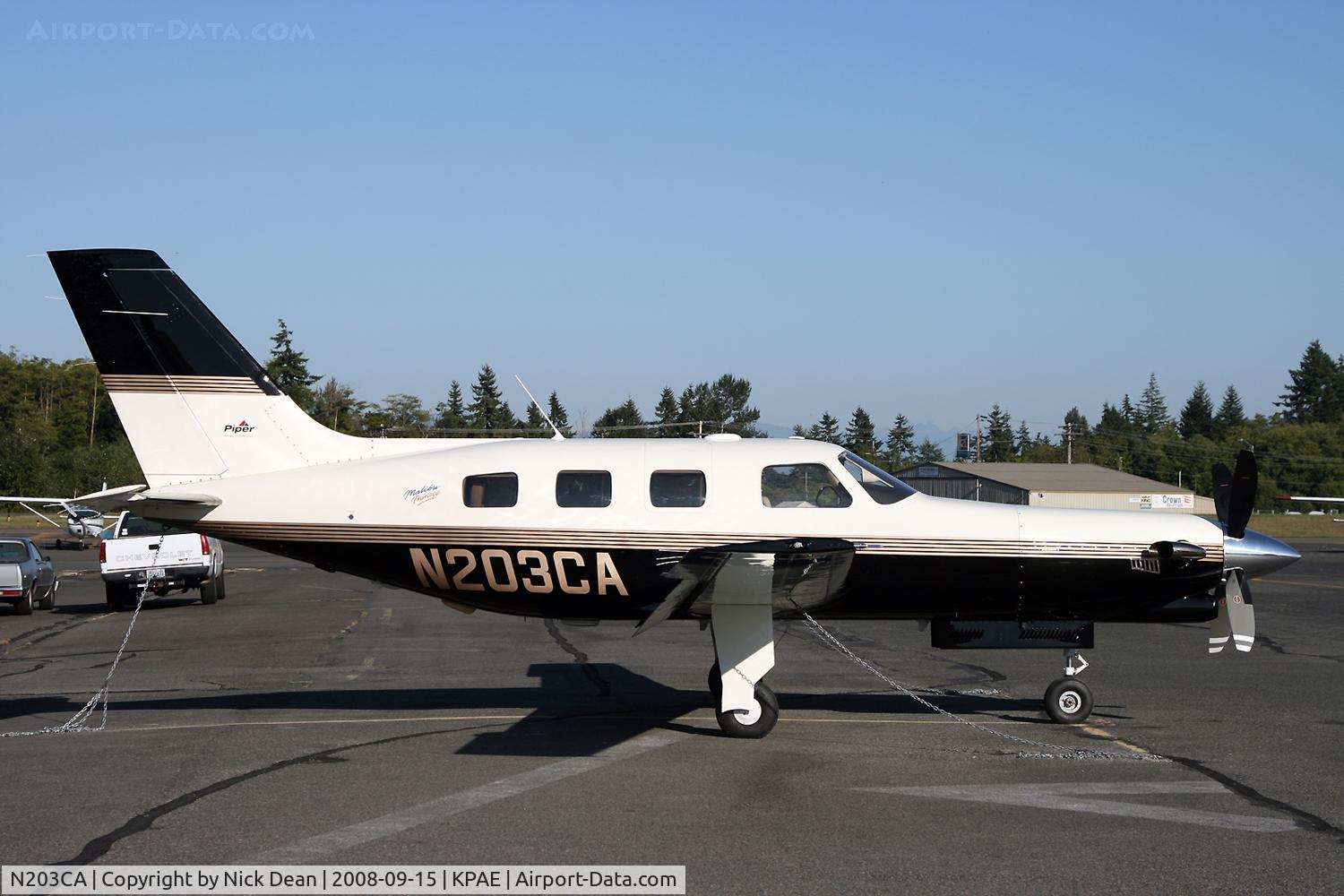 N203CA, 1997 Piper PA-46-350P Malibu Mirage C/N 4636102, /