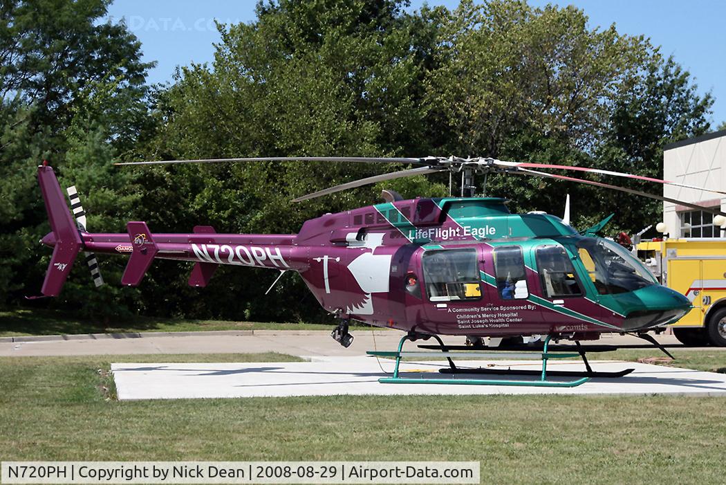 N720PH, 1998 Bell 407 C/N 53277, Jackson County Missouri Fire Dept Helipad