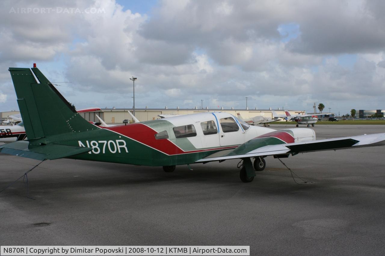 N870R, 1974 Piper PA-34-200 C/N 34-7450190, Tamiami Airport