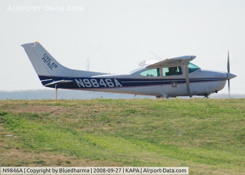 N9846A, 1984 Cessna 182R Skylane C/N 18268415, Civil Air Patrol position and hold for 17L.