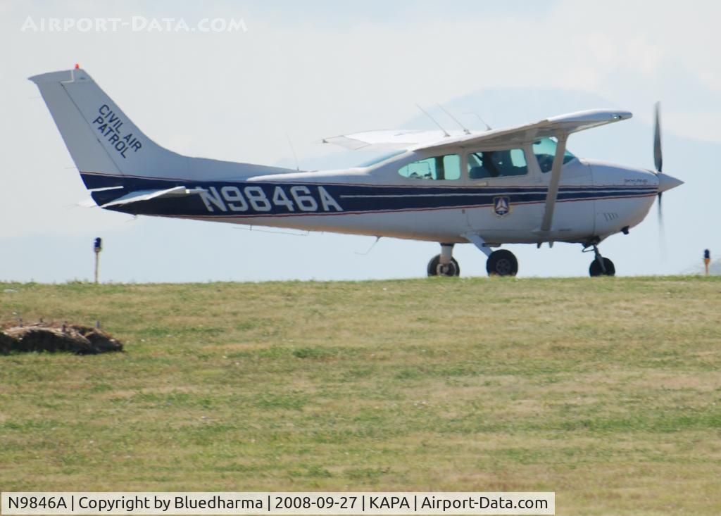 N9846A, 1984 Cessna 182R Skylane C/N 18268415, Civil Air Patrol position and hold for 17L.