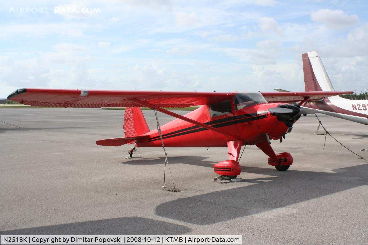N2518K, 1947 Luscombe 8E Silvaire C/N 5245, Tamiami Airport