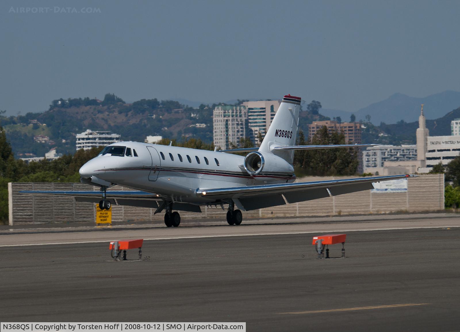N368QS, 2006 Cessna 680 Citation Sovereign C/N 680-0073, N368QS arriving on RWY 21