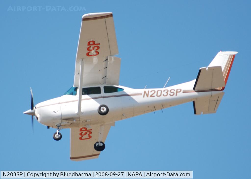 N203SP, 1980 Cessna 182Q Skylane C/N 18267546, Colorado State Patrol on final approach to 17R.