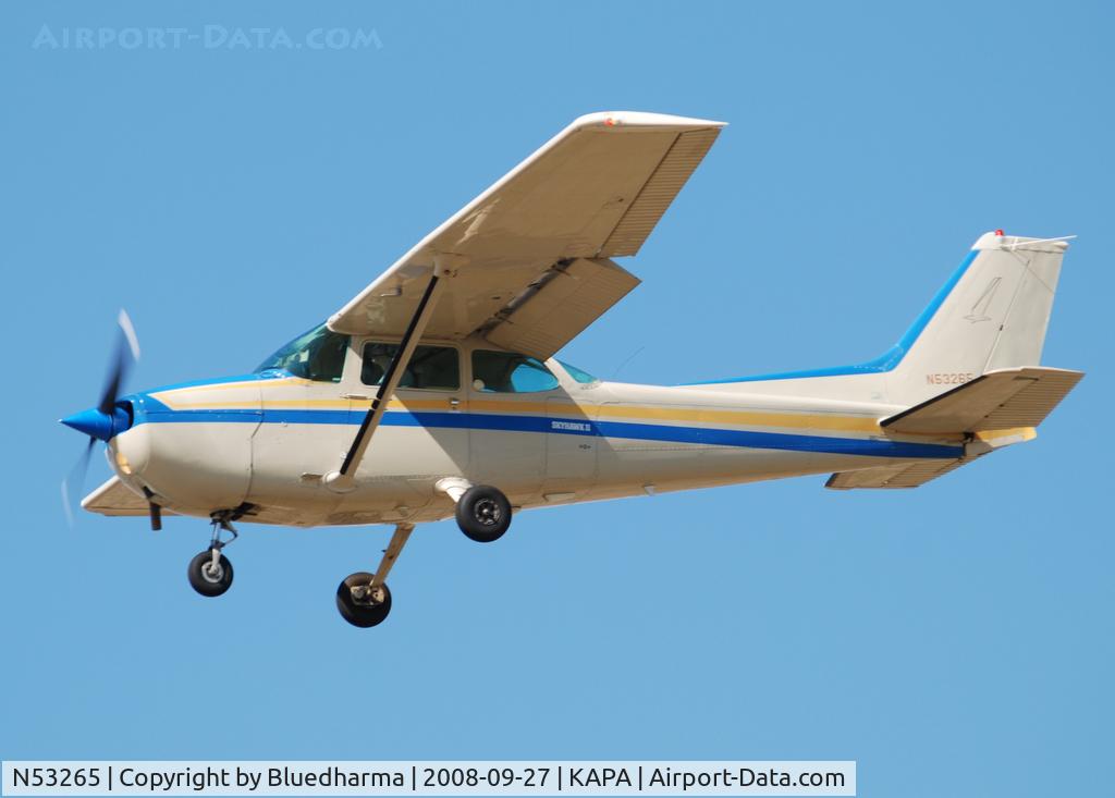 N53265, 1981 Cessna 172P C/N 17274714, Final approach to 17L.