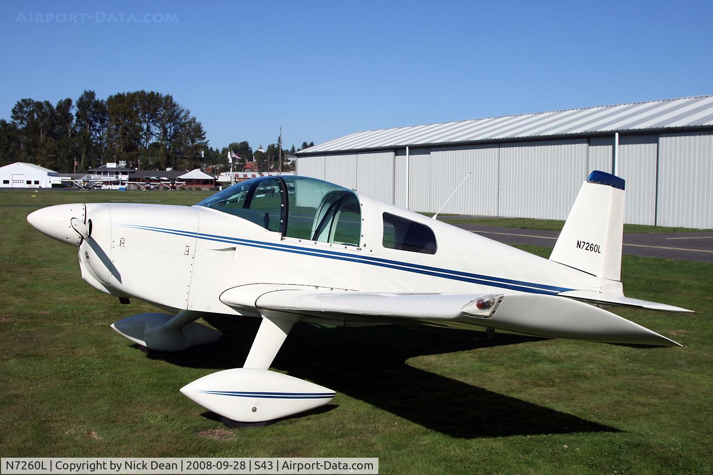 N7260L, 1972 American Aviation AA-1A Trainer C/N AA1A-0460, /