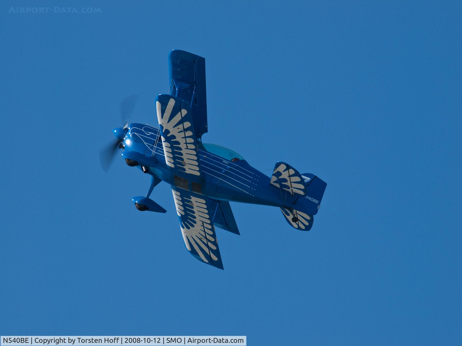 N540BE, Christen Eagle II C/N 0001 (N10AL), N540BE in a steep climb after departing on RWY 21