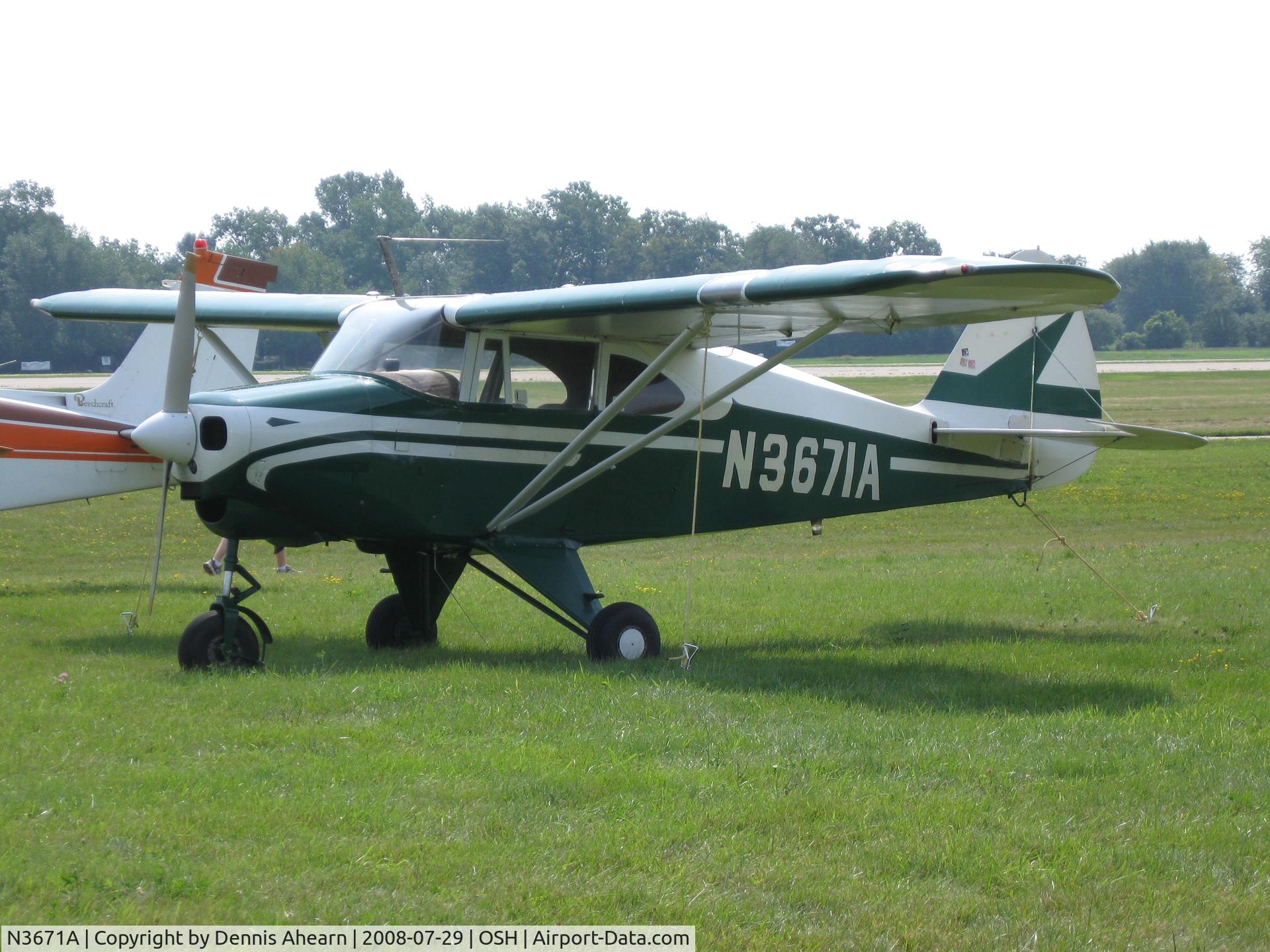 N3671A, 1953 Piper PA-22 C/N 22-1930, OSH 2008