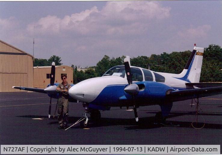 N727AF, 1965 Beech B-55 Baron (T-42A) C/N TF-49, BE55 (T-42)