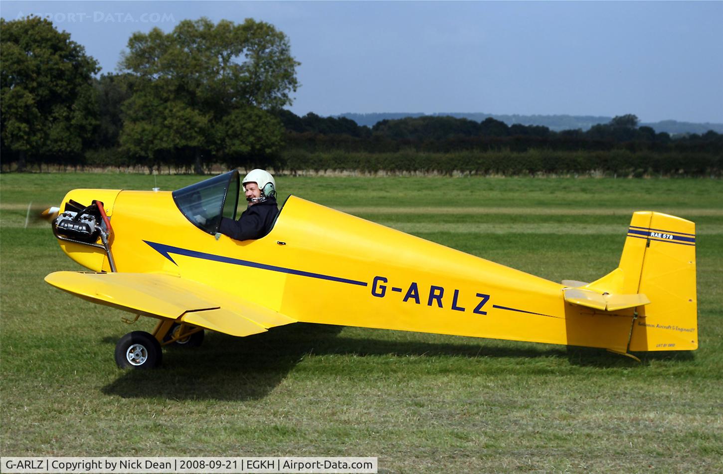 G-ARLZ, 1961 Rollason Druine D.31A Turbulent C/N RAE/578, /