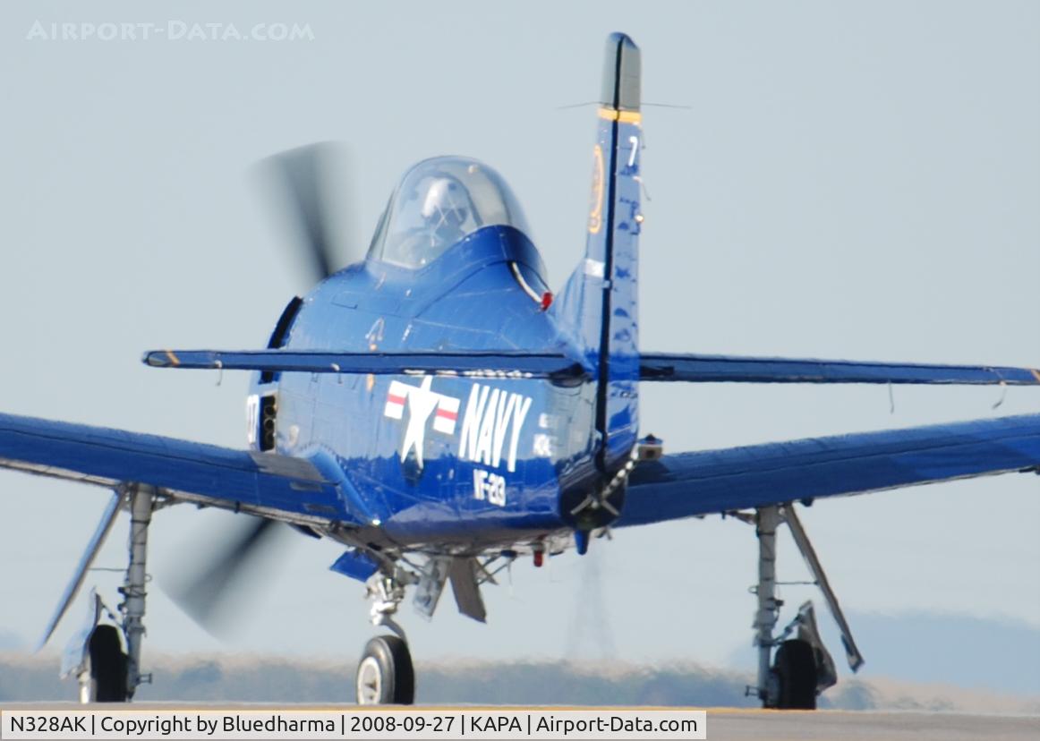 N328AK, 1956 North American T-28C Trojan C/N 226-32 (140455), Position and Hold for 17L.