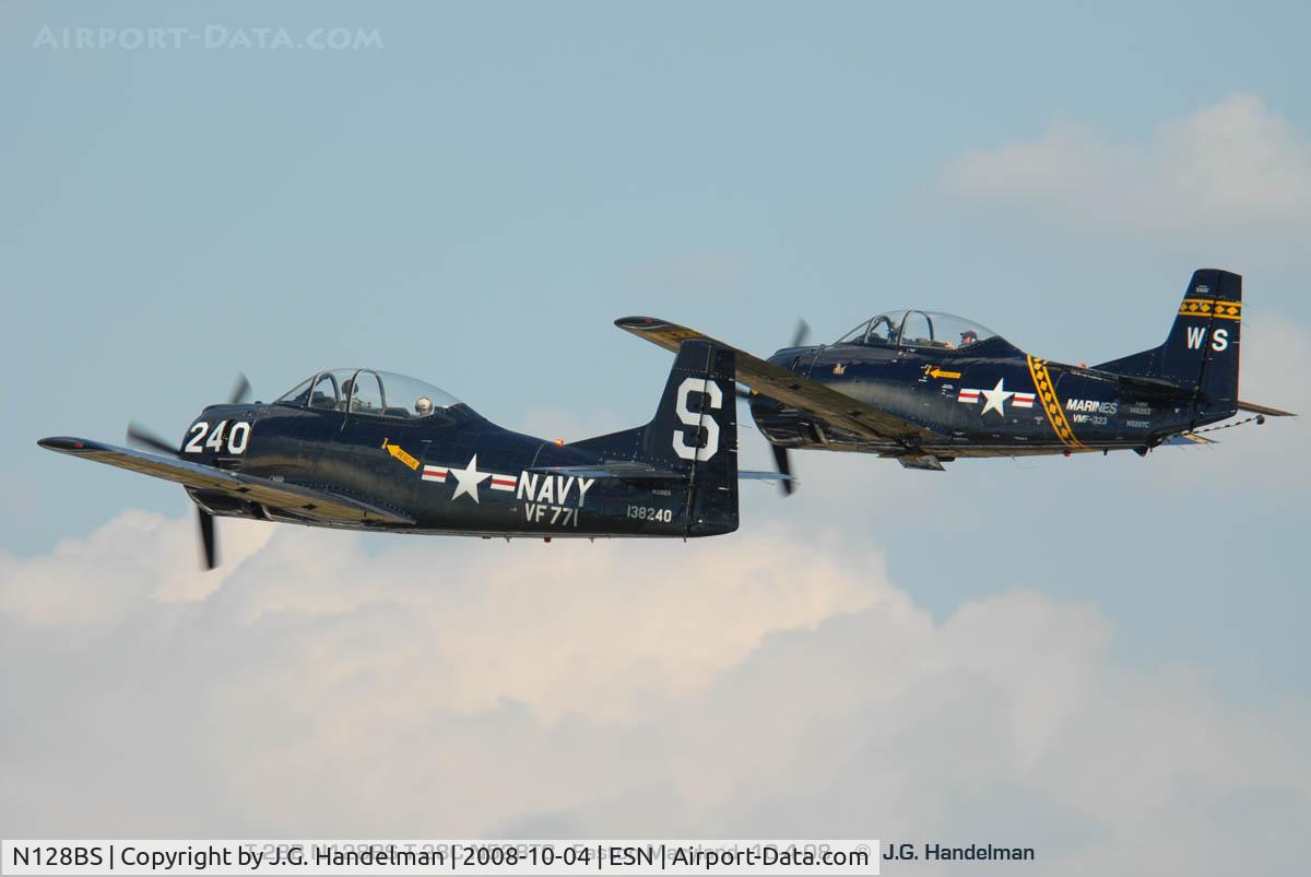 N128BS, 1955 North American T-28B Trojan C/N 200-311 (138240), Formation over ESN