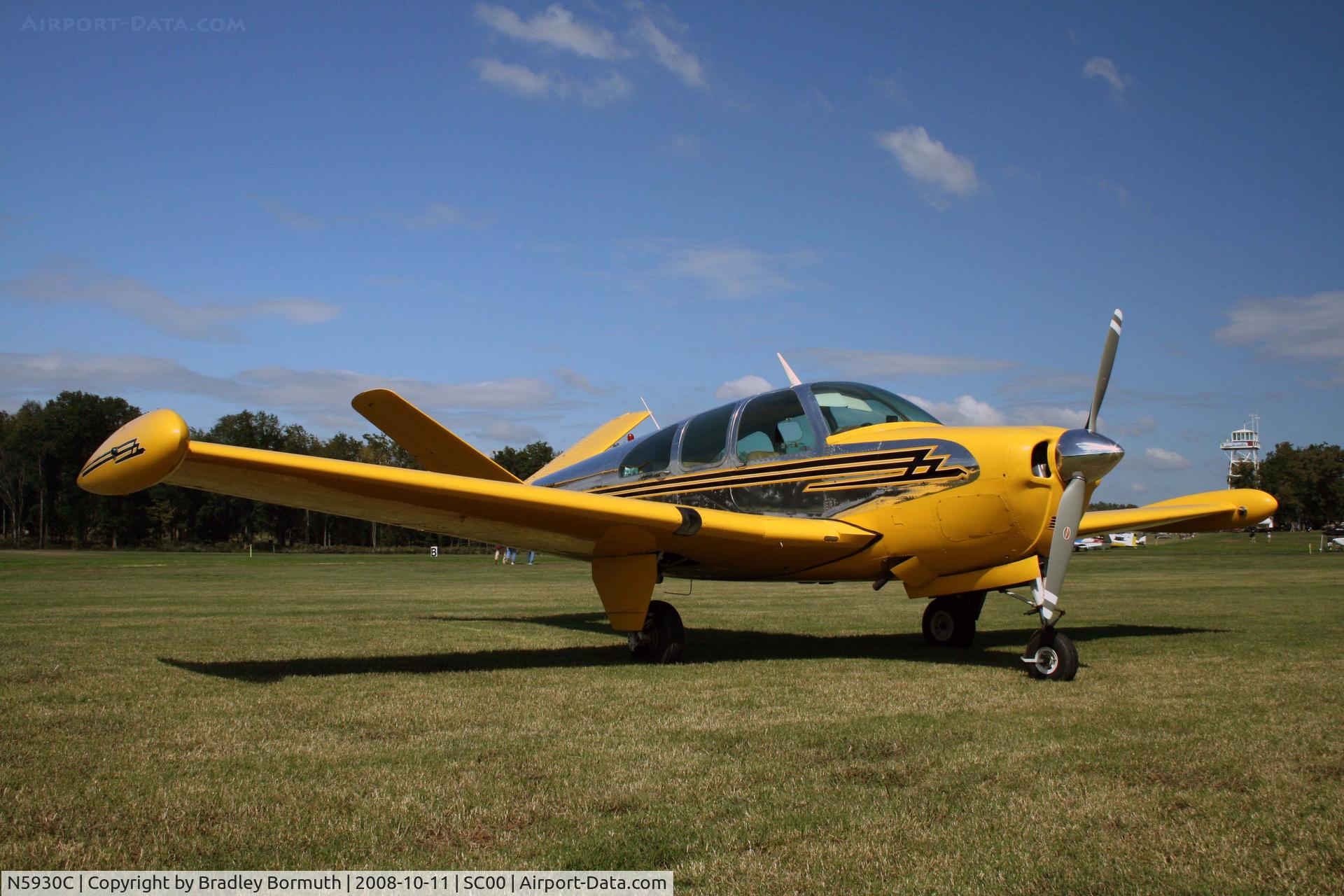N5930C, 1952 Beech C35 Bonanza C/N D-3291, Taken during the 2008 Triple-Tree Fly-In