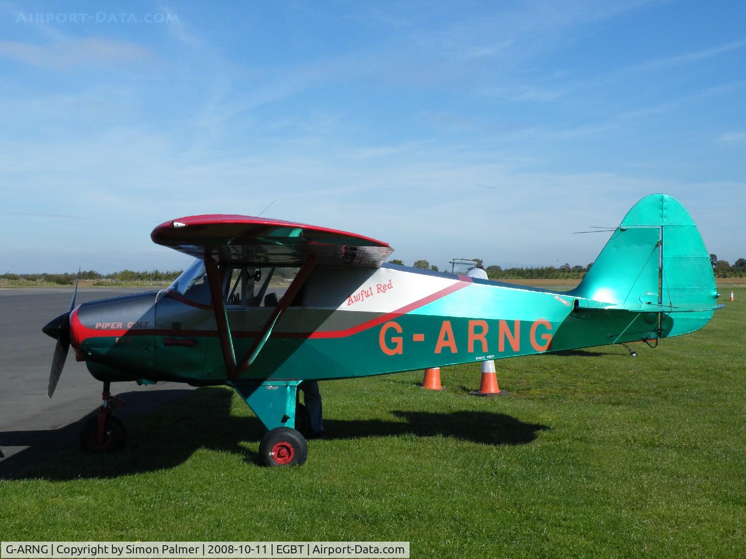 G-ARNG, 1961 Piper PA-22-108 Colt Colt C/N 22-8547, Piper Colt visiting Turweston from Kent