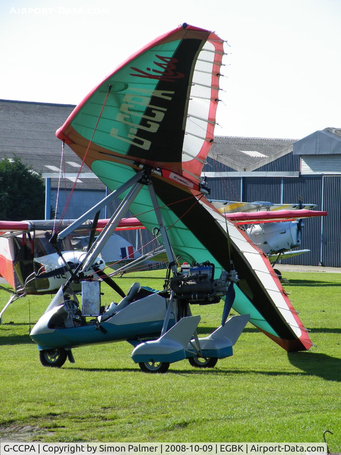 G-CCPA, 2004 Air Creation Kiss 400-582(1) C/N BMAA/HB/334, Kiss 400 microlight based at Sywell
