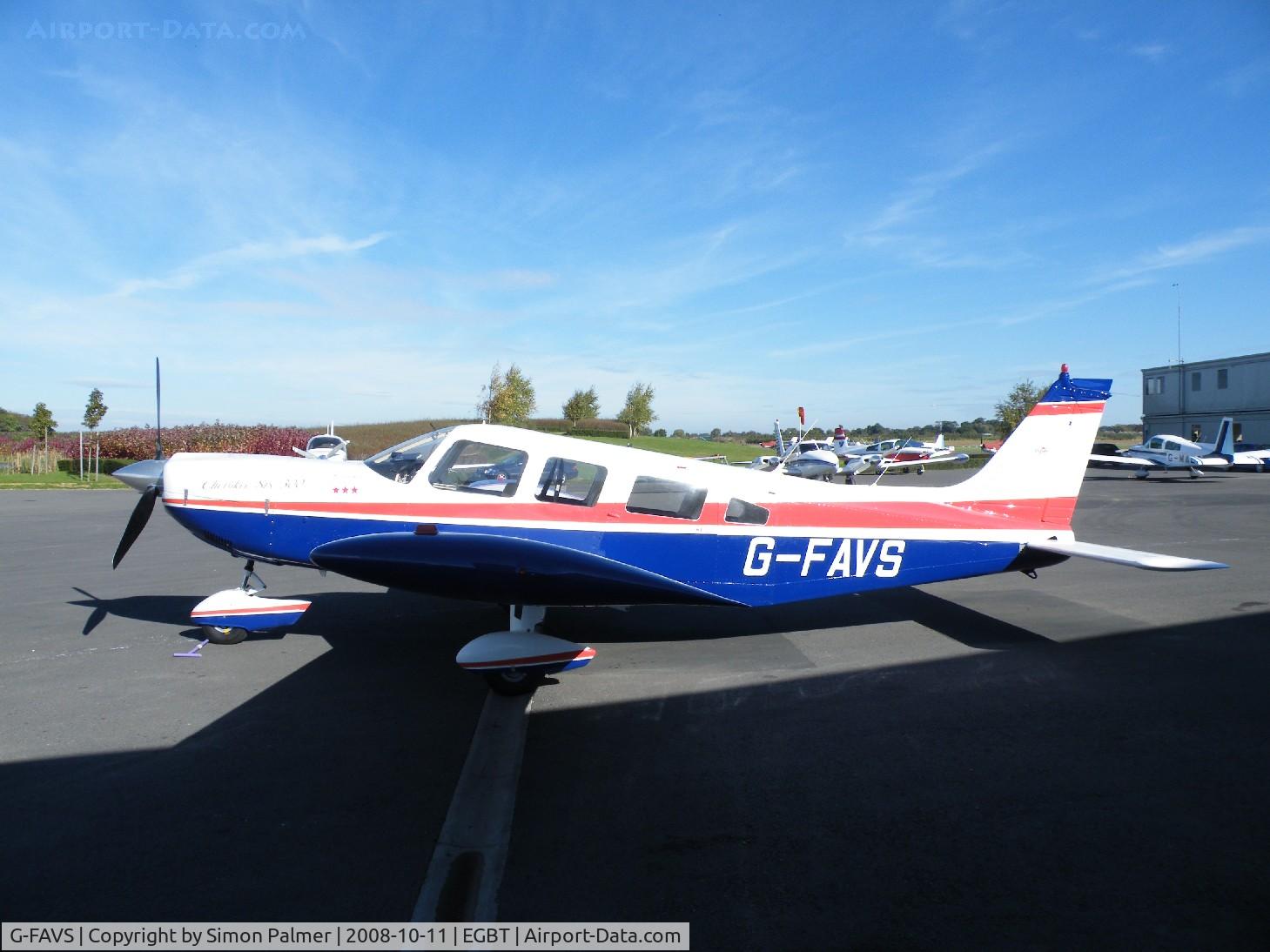 G-FAVS, 1975 Piper PA-32-300 Cherokee Six Cherokee Six C/N 32-7540091, Cherokee Six seen at Turweston
