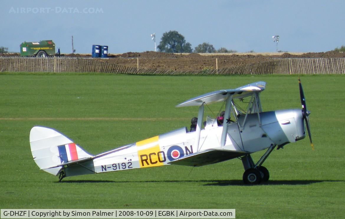 G-DHZF, 1939 De Havilland DH-82A Tiger Moth II C/N 82309, Tiger at Sywell