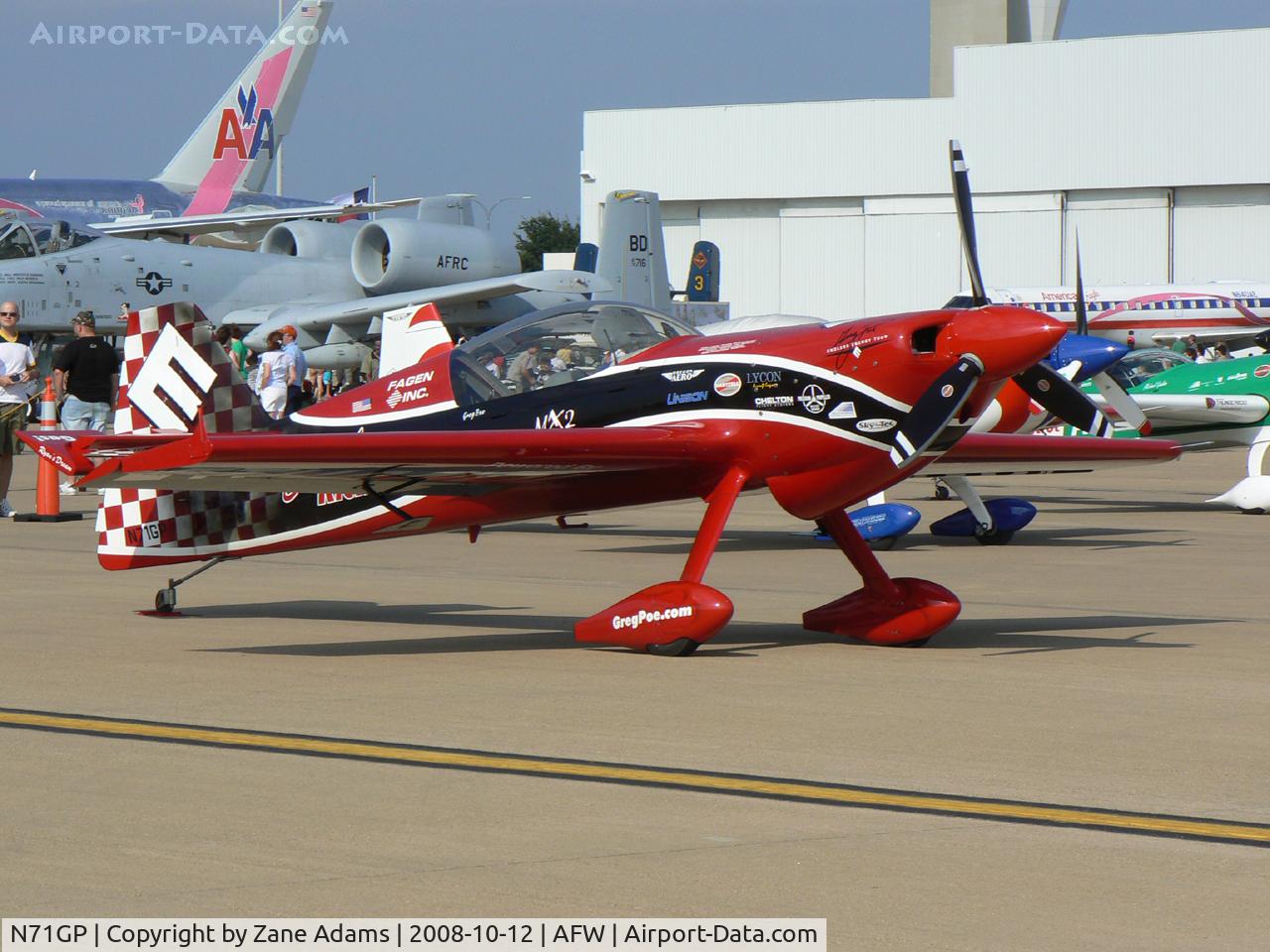 N71GP, 2007 MX Aircraft MX2 C/N 5, At 2008 Alliance Airshow