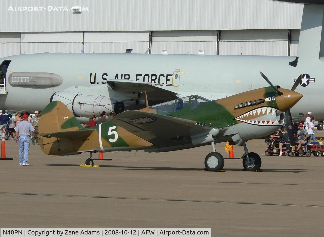 N40PN, 1944 Curtiss P-40N Warhawk C/N 33109, At the 2008 Alliance Airshow