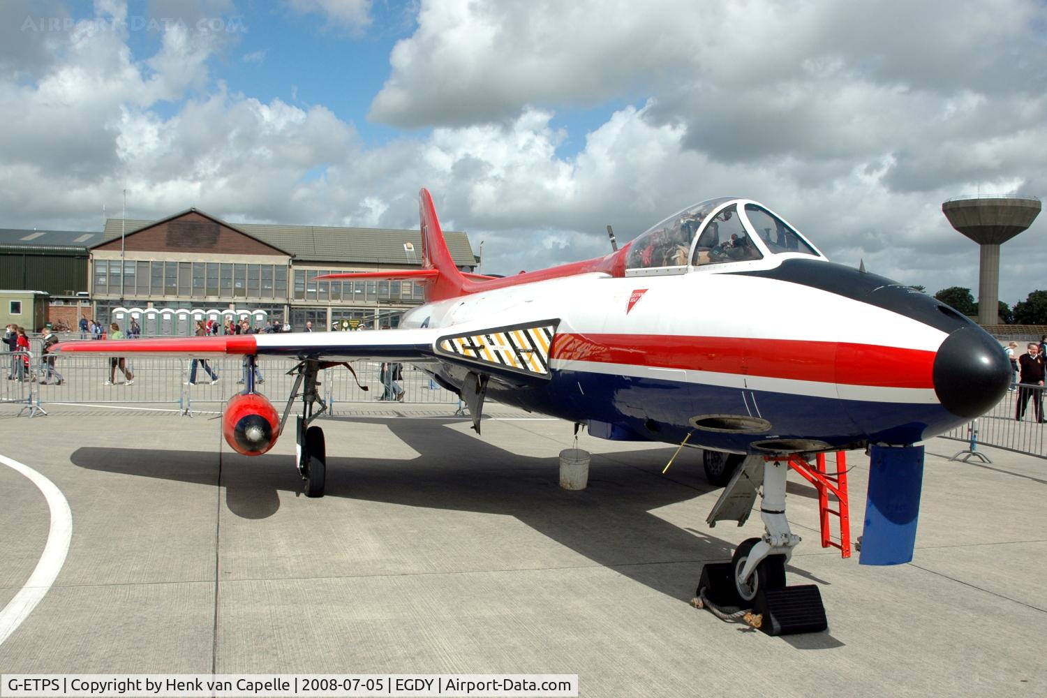 G-ETPS, 1956 Hawker Hunter FGA.9 C/N 41H/679959, Ex A&AEE Hunter XE601 at Yeovilton Air Day 2008.