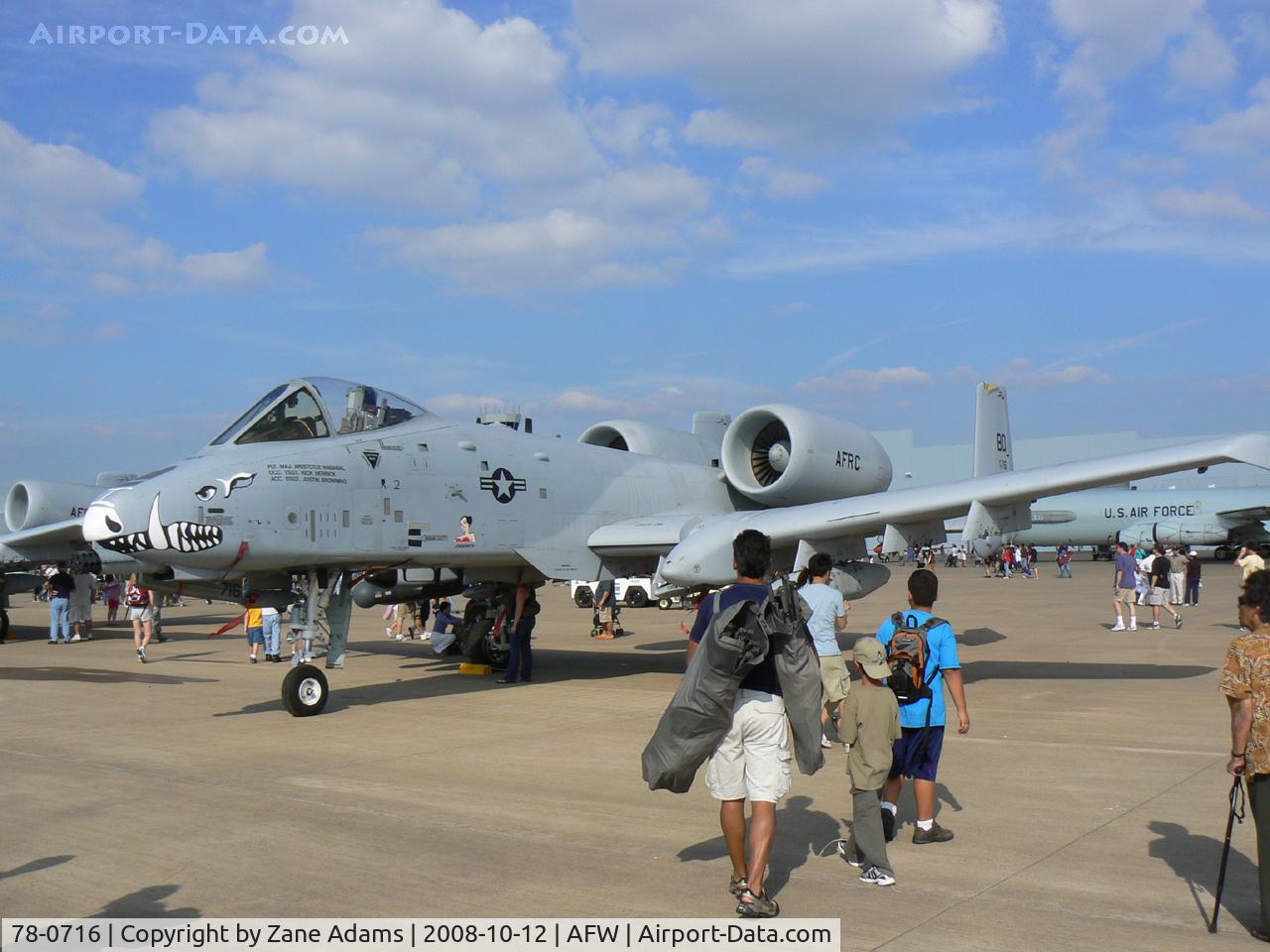 78-0716, 1978 Fairchild Republic A-10A Thunderbolt II C/N A10-0336, At the 2008 Alliance Airshow