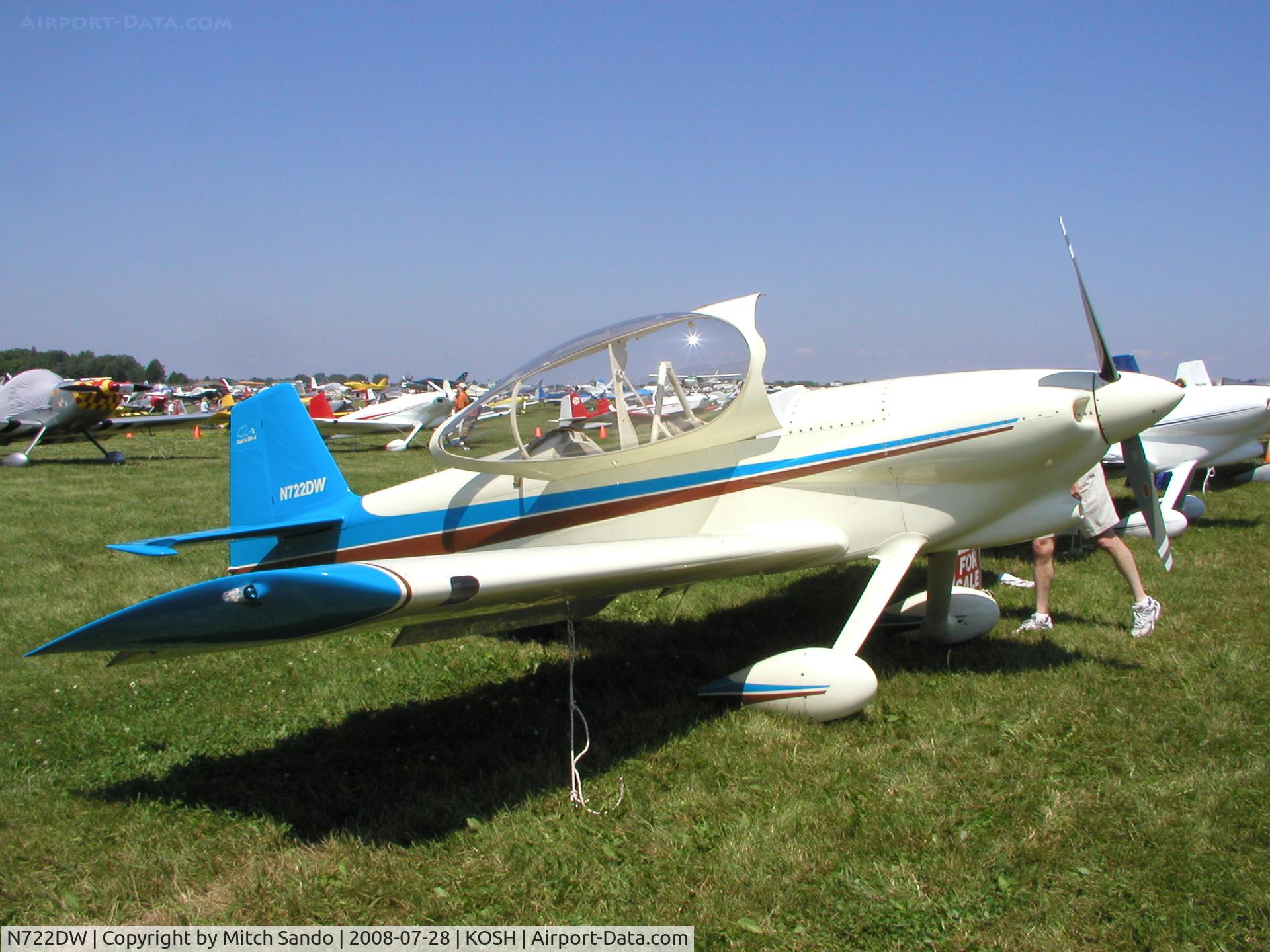 N722DW, 2003 Vans RV-4 C/N 2649, EAA AirVenture 2008.