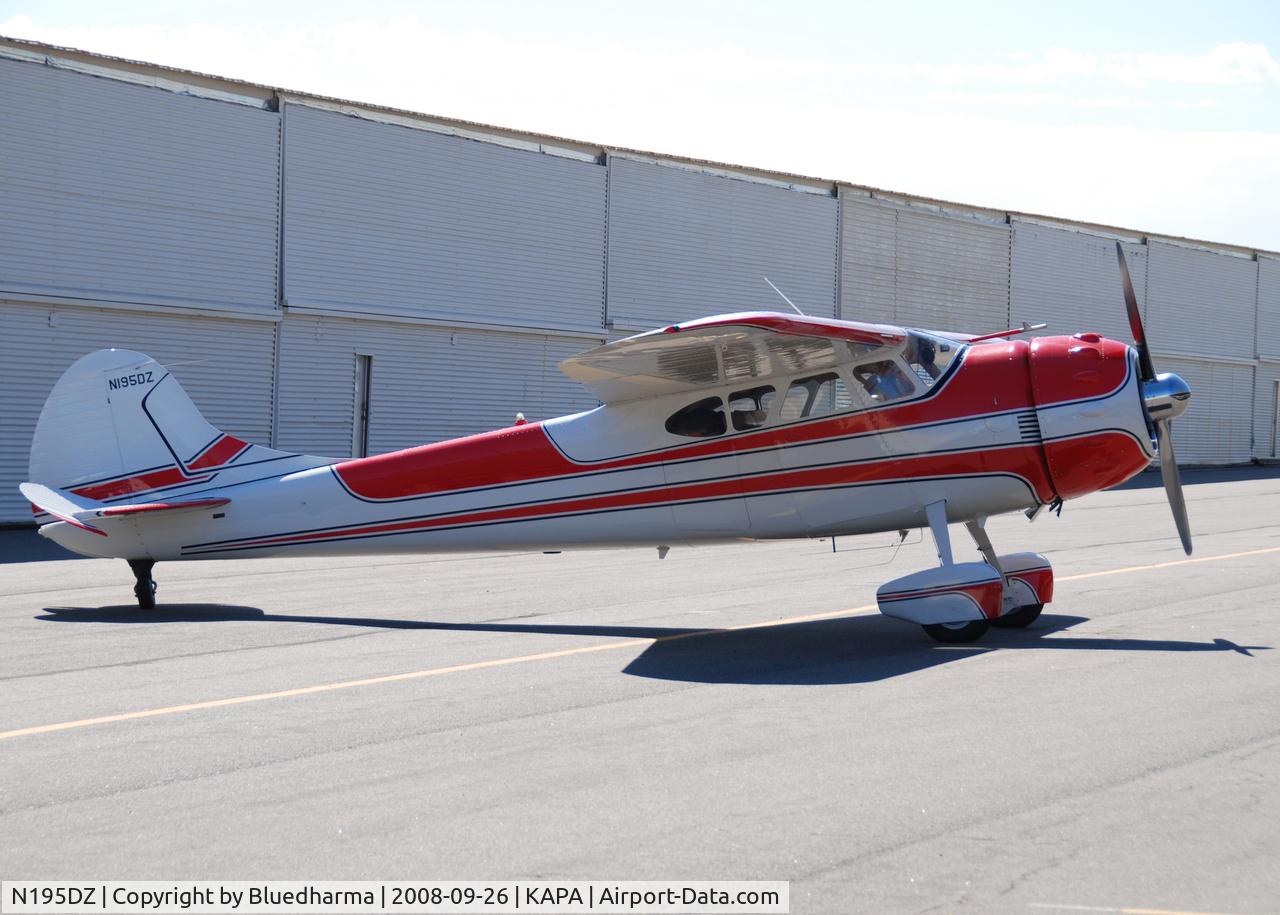 N195DZ, 1953 Cessna 195B Businessliner C/N 16077, Parked at APA.