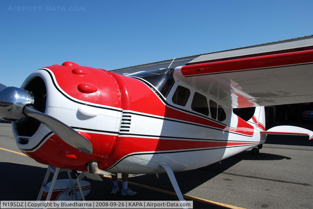 N195DZ, 1953 Cessna 195B Businessliner C/N 16077, Parked at APA.