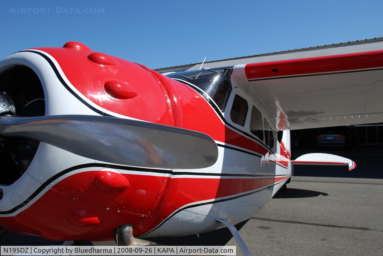 N195DZ, 1953 Cessna 195B Businessliner C/N 16077, Parked at APA.