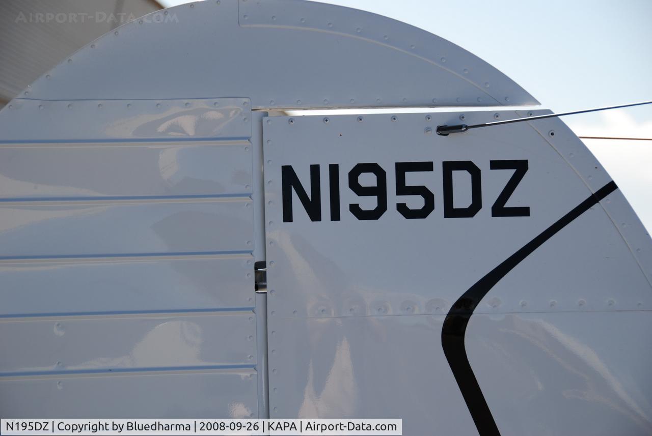 N195DZ, 1953 Cessna 195B Businessliner C/N 16077, Tail detail parked at APA.