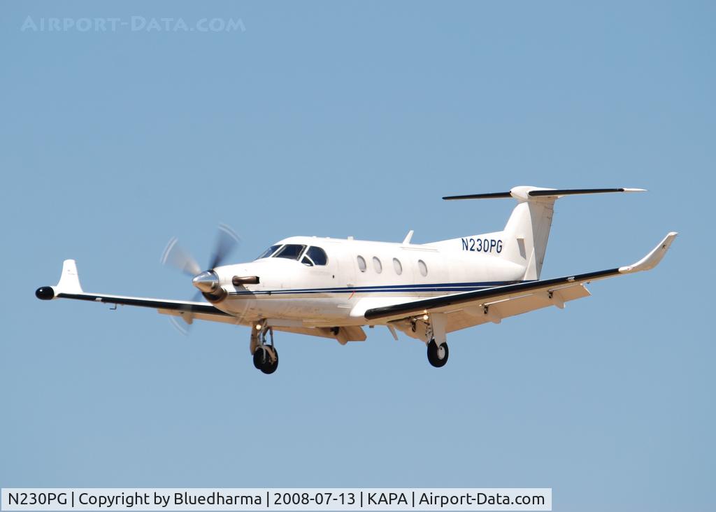 N230PG, 1998 Pilatus PC-12/45 C/N 230, On approach to 17L.