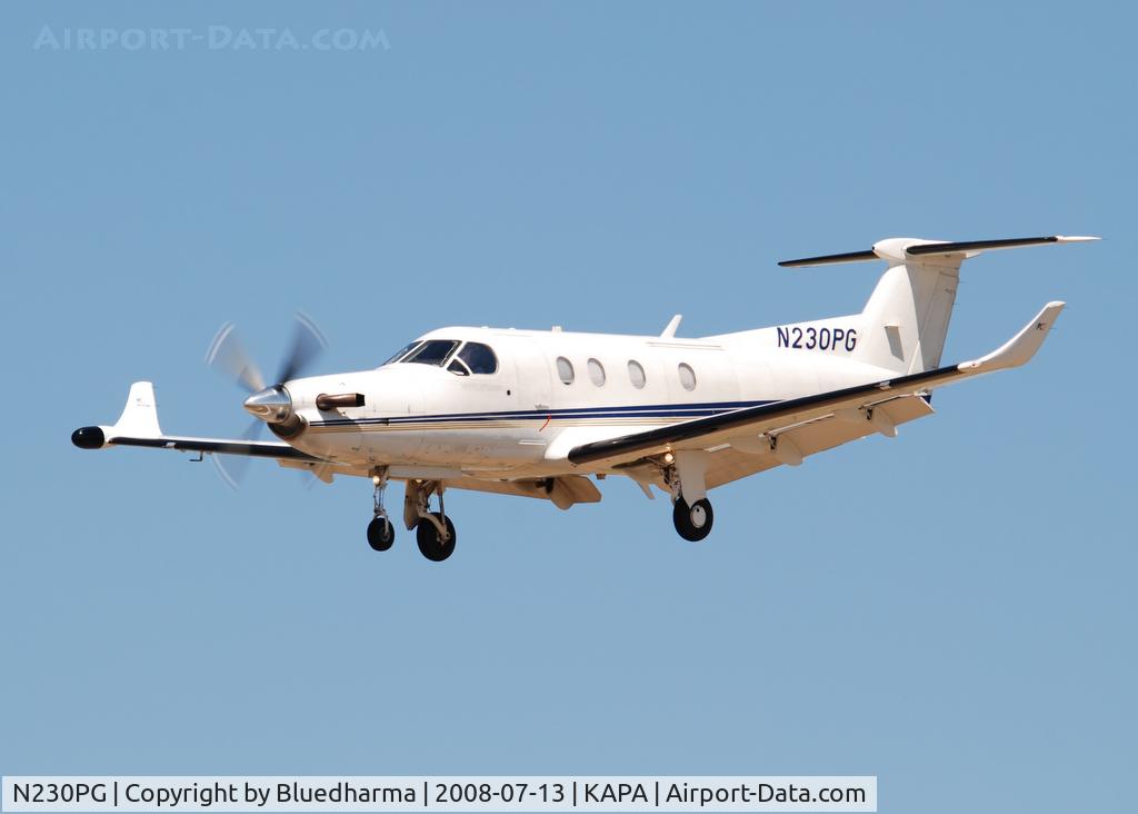 N230PG, 1998 Pilatus PC-12/45 C/N 230, On approach to 17L.