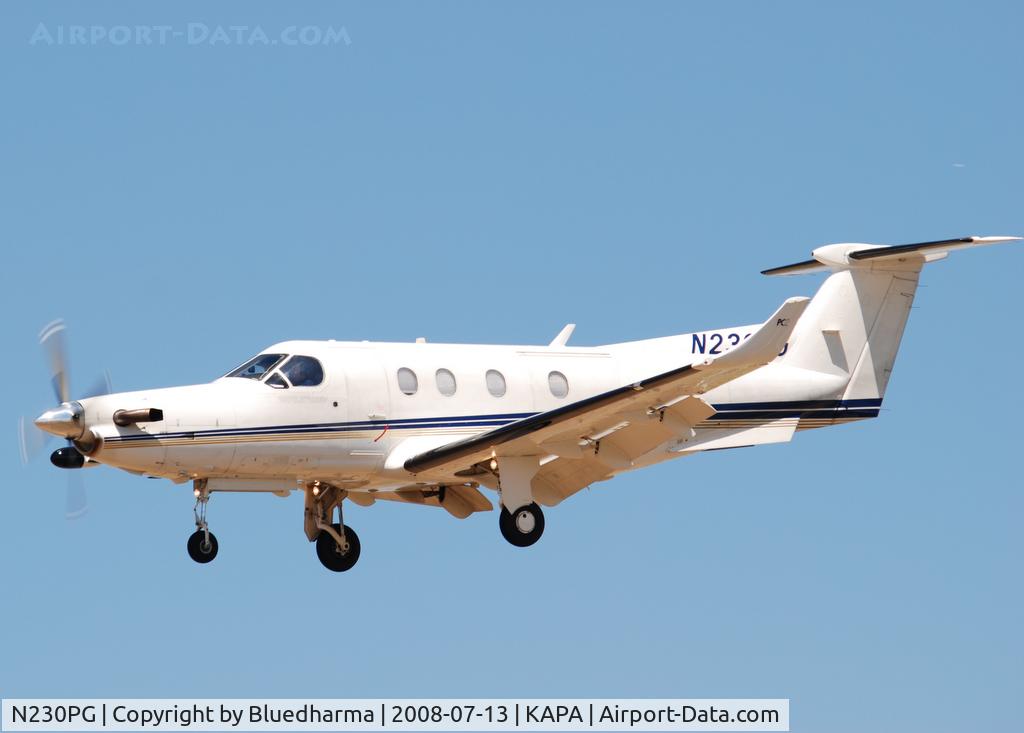 N230PG, 1998 Pilatus PC-12/45 C/N 230, On approach to 17L.