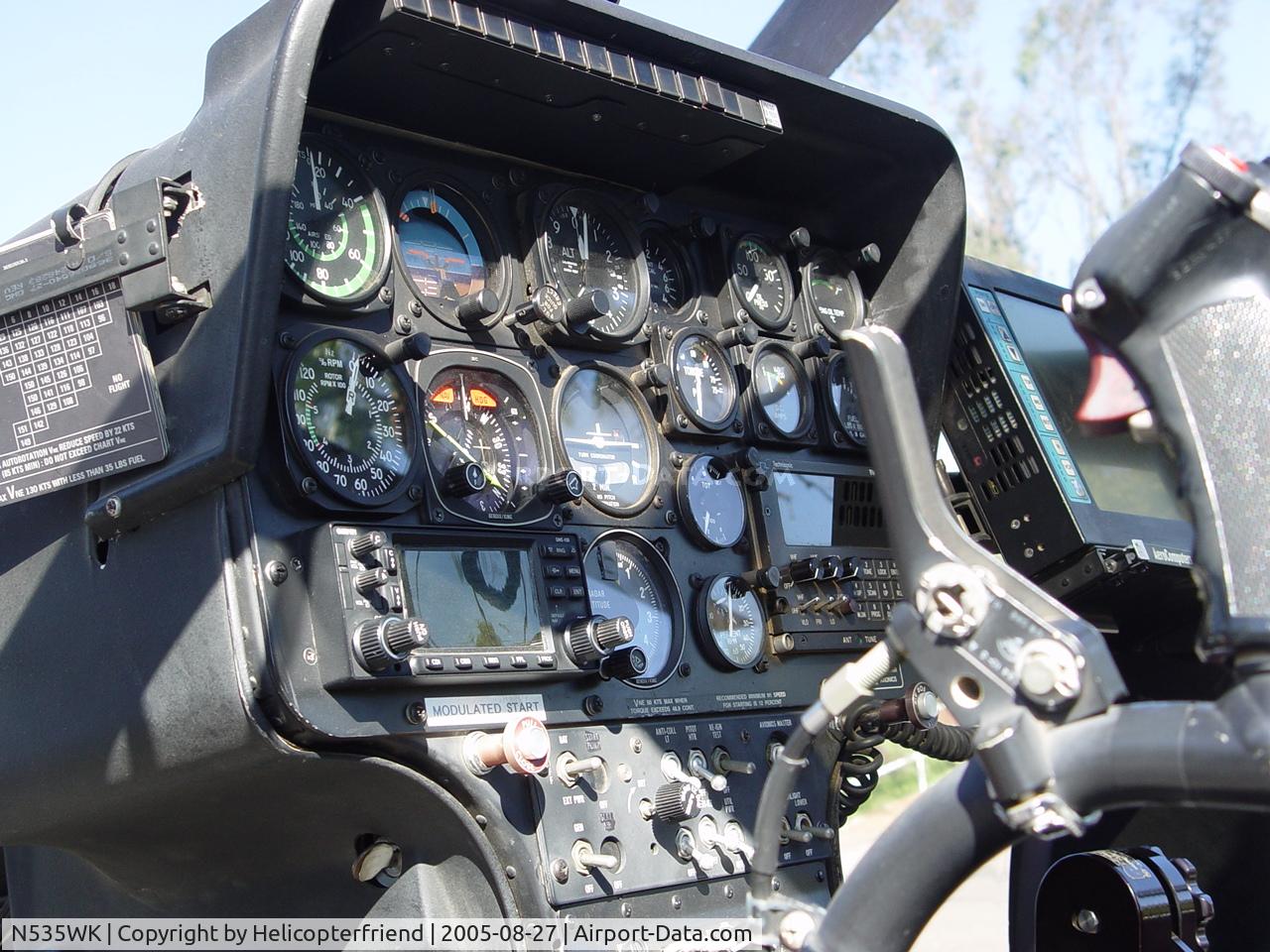 N535WK, MD Helicopters 369FF C/N 0138FF, SD Sheriff's Helicopter pilot's controls