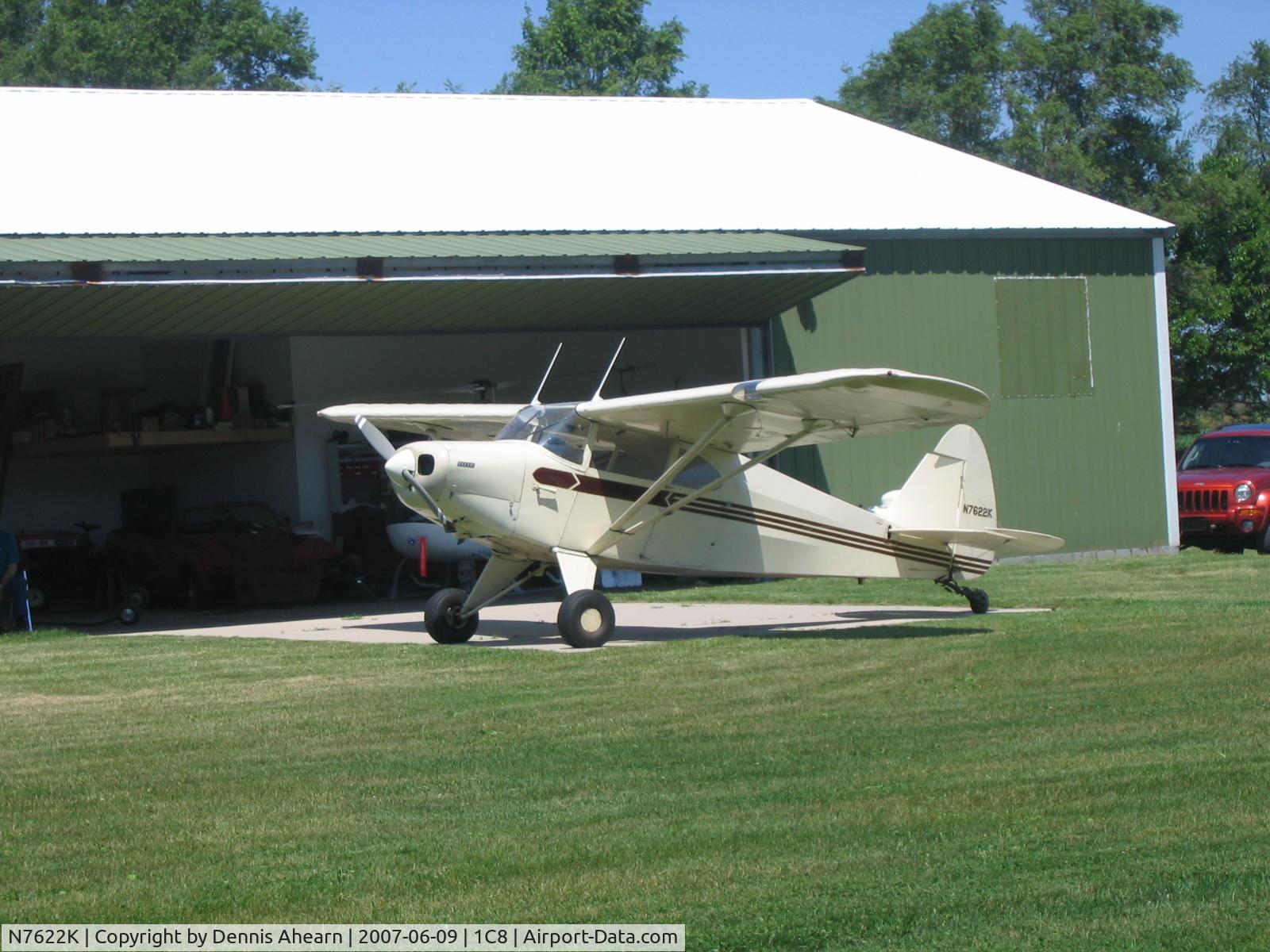 N7622K, 1950 Piper PA-20 Pacer C/N 20-440, Cottonwood Airport,Rockford,IL