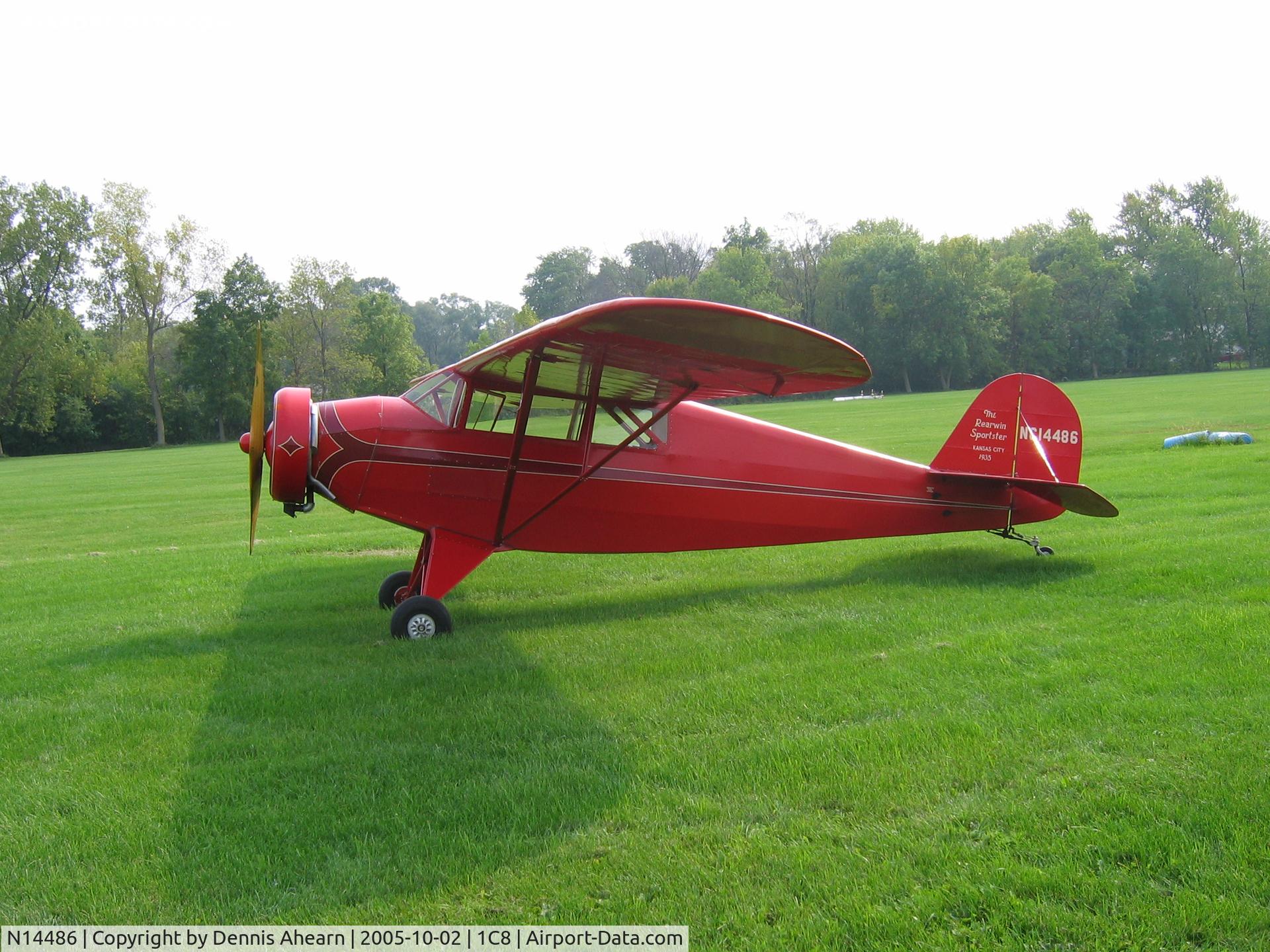 N14486, 1935 Rearwin 7000 C/N 406, Cottonwood Airport, Rockford,IL