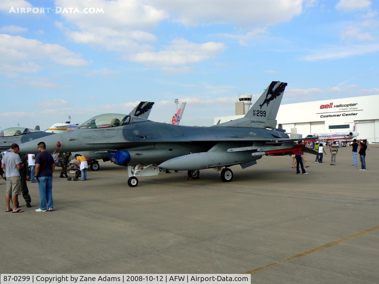 87-0299, 1987 General Dynamics F-16C Fighting Falcon C/N 5C-560, At the 2008 Alliance Airshow