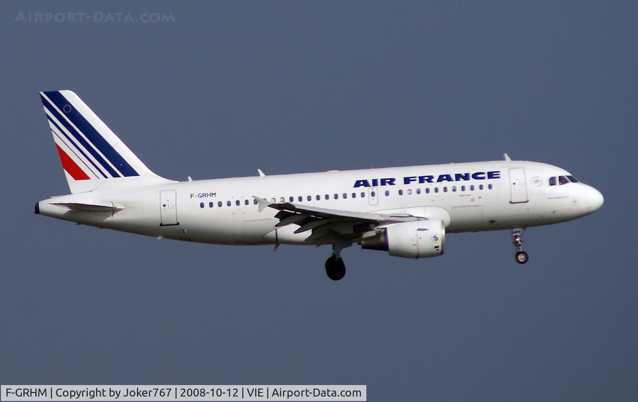 F-GRHM, 2000 Airbus A319-111 C/N 1216, Air France Airbus A319-111