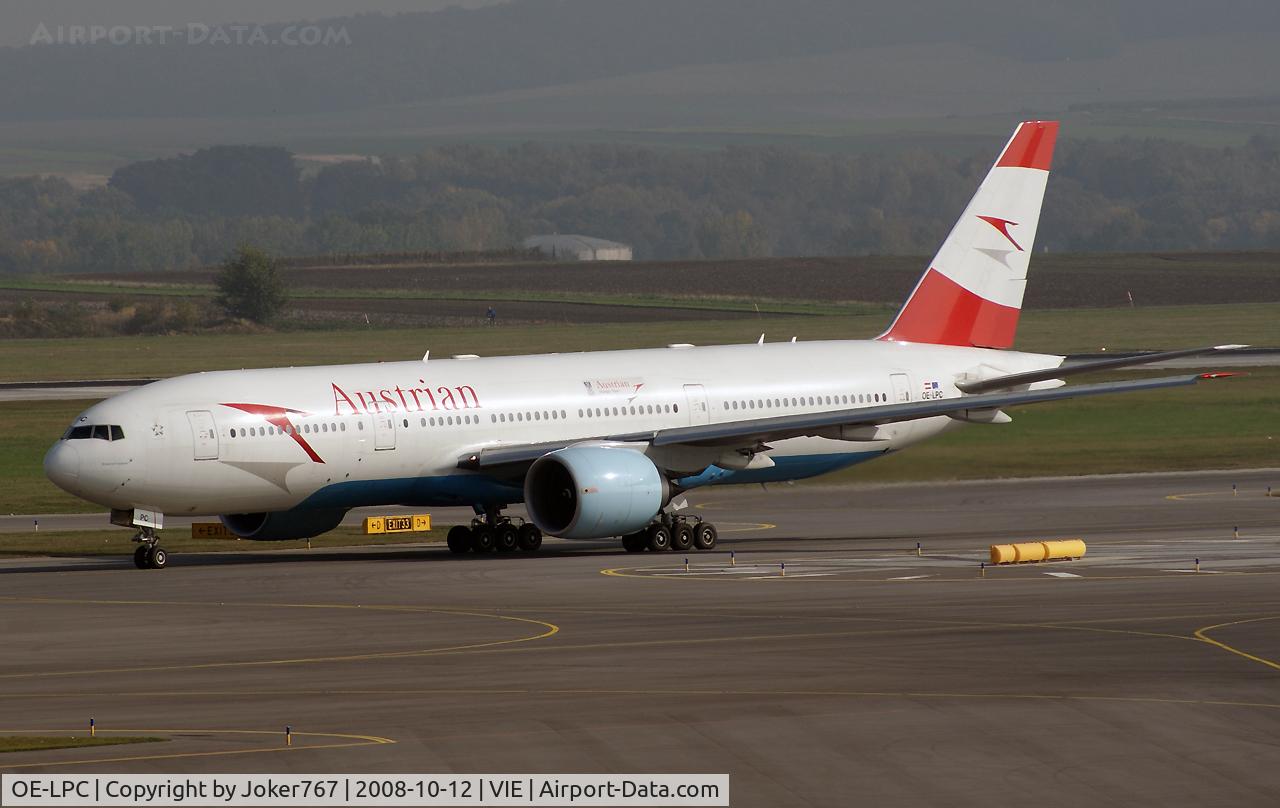 OE-LPC, 2002 Boeing 777-2Z9/ER C/N 29313, Austrian Airlines Boeing 777-2Z9(ER)