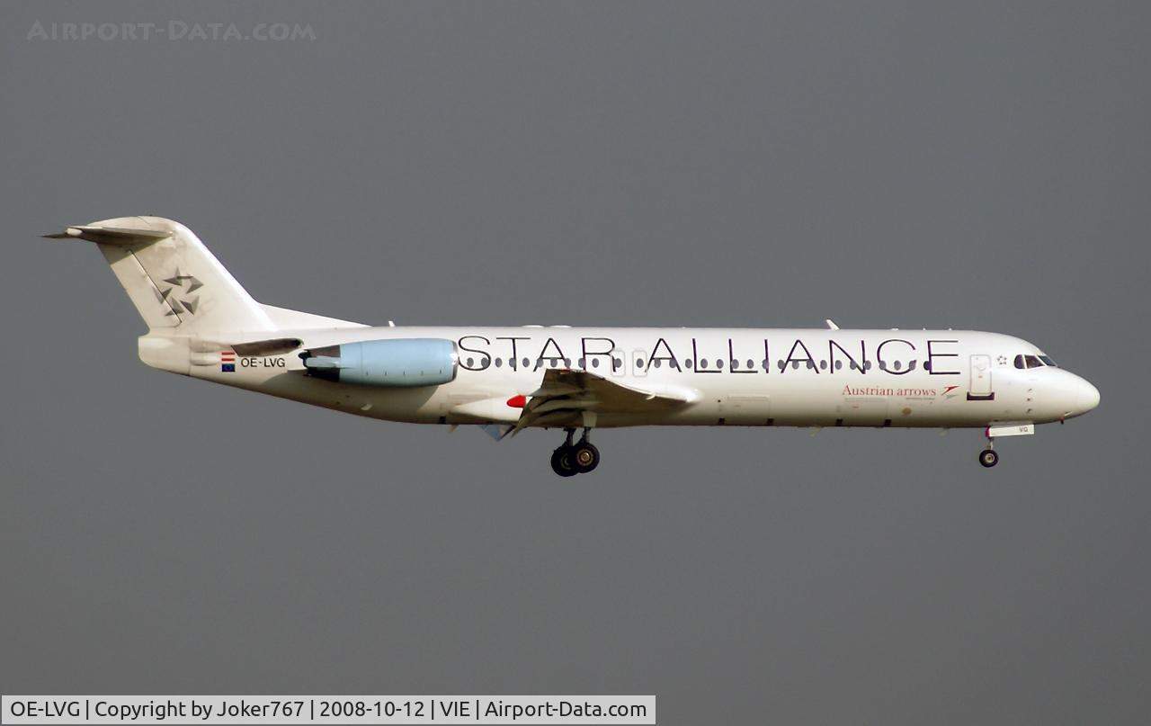 OE-LVG, 1994 Fokker 100 (F-28-0100) C/N 11520, Austrian arrows Fokker F-100