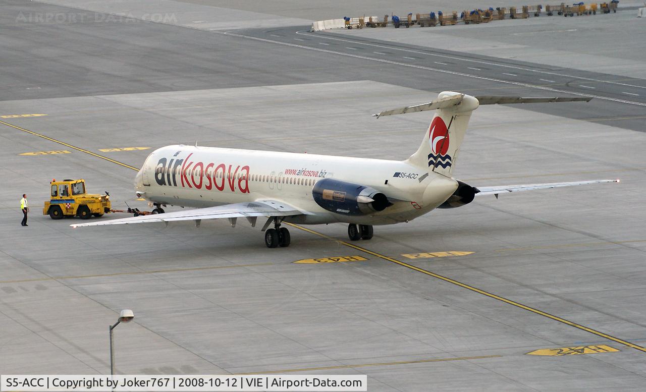 S5-ACC, 1982 McDonnell Douglas MD-82 (DC-9-82) C/N 48095, Air Kosova McDonnell Douglas MD-83