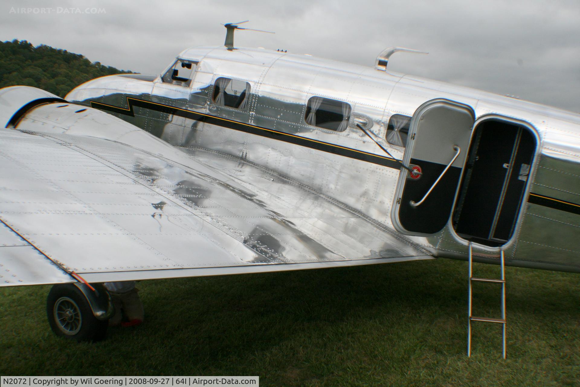 N2072, 1936 Lockheed 12A Electra Junior C/N 1208, 208 Lee Bottom Fly-in