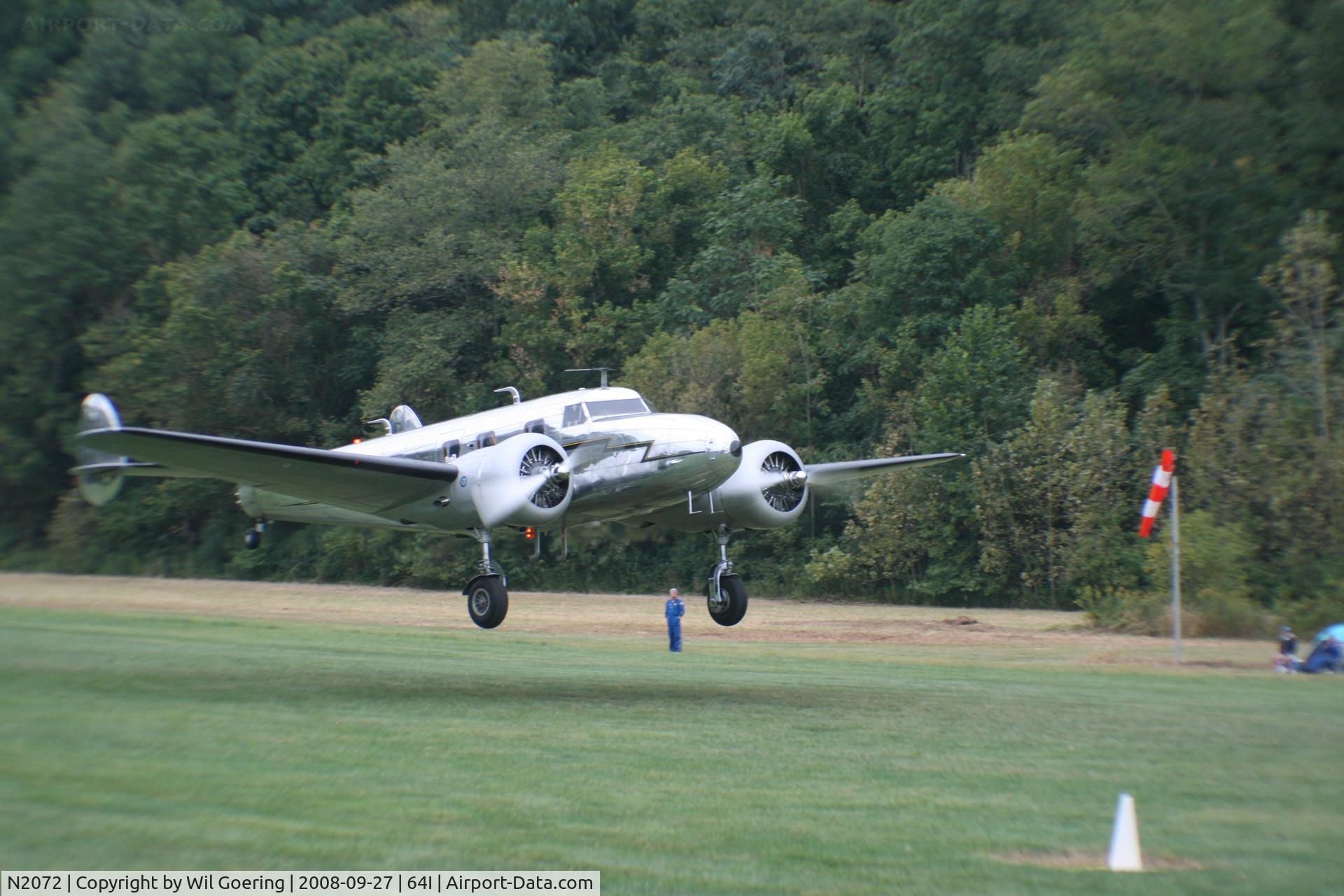 N2072, 1936 Lockheed 12A Electra Junior C/N 1208, Homeward Bound
