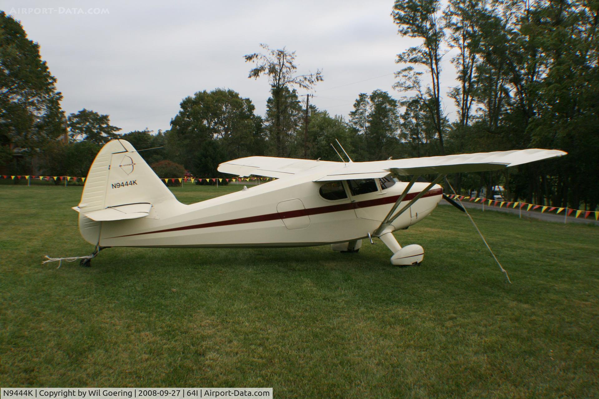 N9444K, 1947 Stinson 108-2 Voyager C/N 108-2444, 2008 Lee Bottom Fly-in
