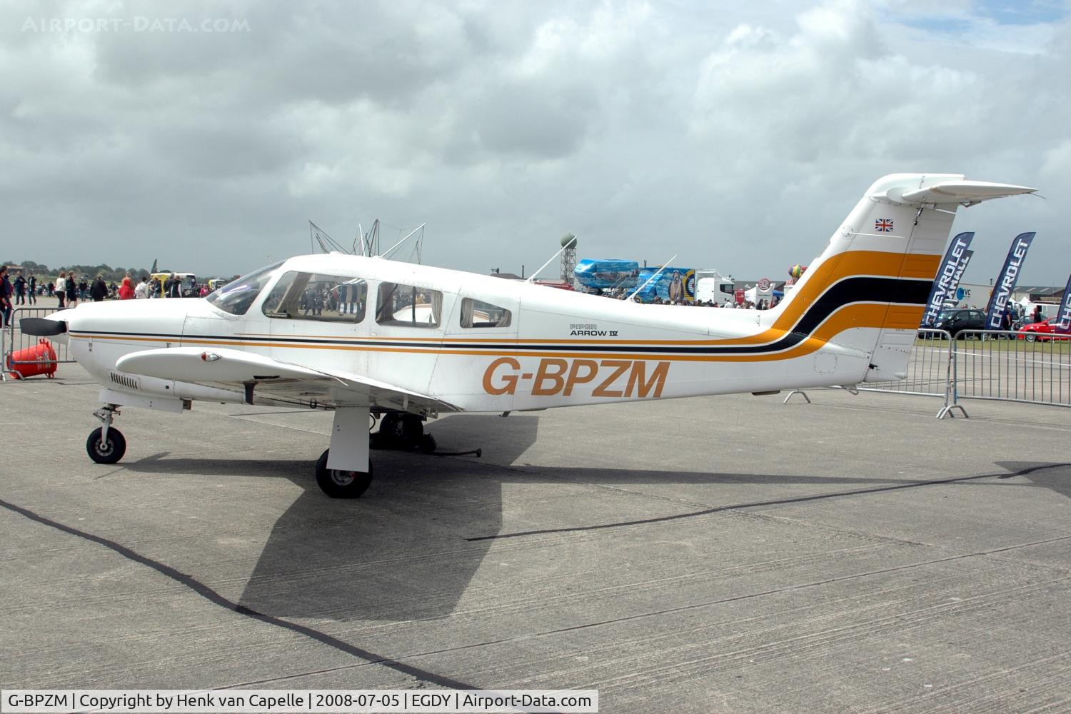 G-BPZM, 1979 Piper PA-28RT-201 Arrow IV C/N 28R-7918238, Piper Arrow IV at RNAS Yeovilton Air Day 2008.