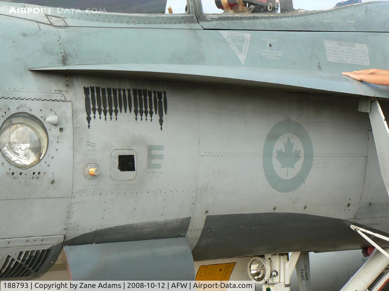 188793, 1987 McDonnell Douglas CF-188A Hornet C/N 0635/A529, At the 2008 Alliance Airshow
